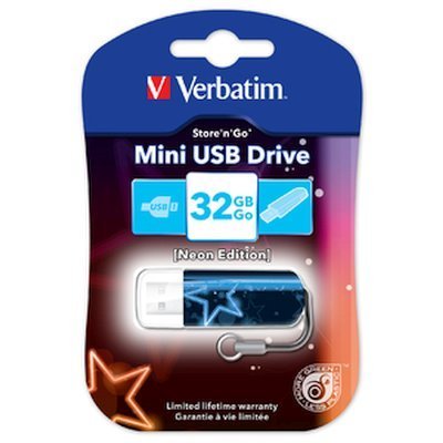  USB  Verbatim 32Gb Mini Neon Edition / - #1