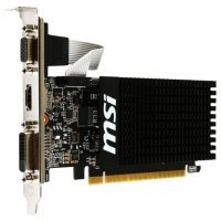  MSI GeForce GT 710 954Mhz PCI-E 2.0 2048Mb 1600Mhz 64 bit DVI HDMI HDCP Silent