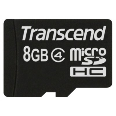    Transcend 8Gb microSDHC Class 4 No Box & Adapter (TS8GUSDC4)