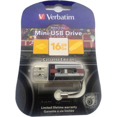  USB  Verbatim 16Gb Mini Cassette Edition /