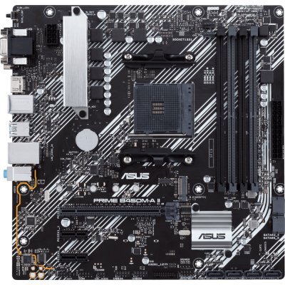     ASUS PRIME B450M-A II Soc-AM4 AMD B450 4xDDR4 mATX AC`97 8ch(7.1) GbLAN RAID+VGA+DVI+HDMI
